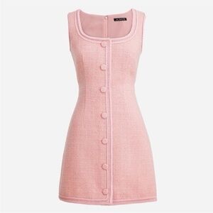 NWT J Crew Sophia Dress in Pink Tweed